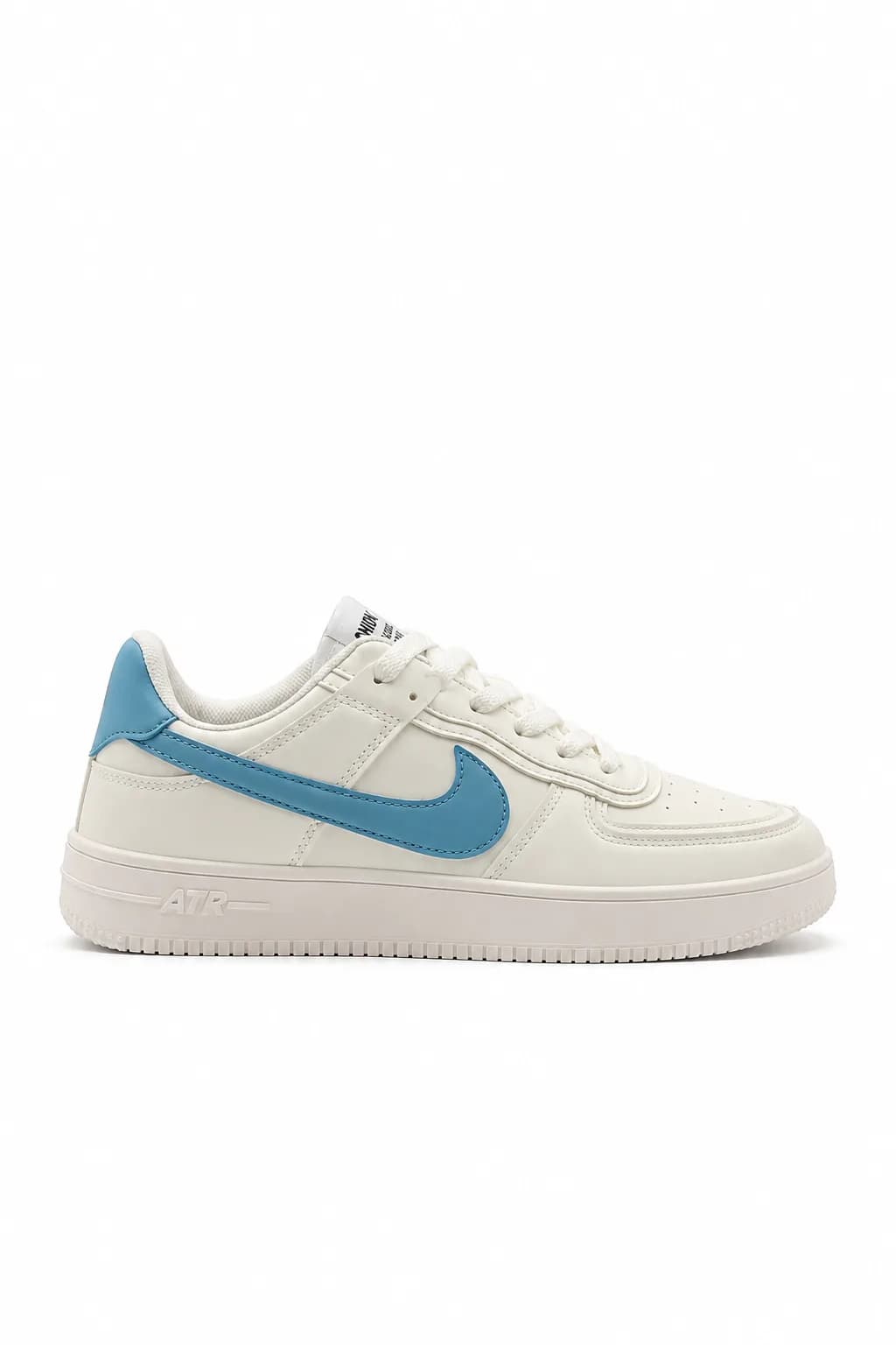 White & Light Blue Air-Style Casual Sneaker