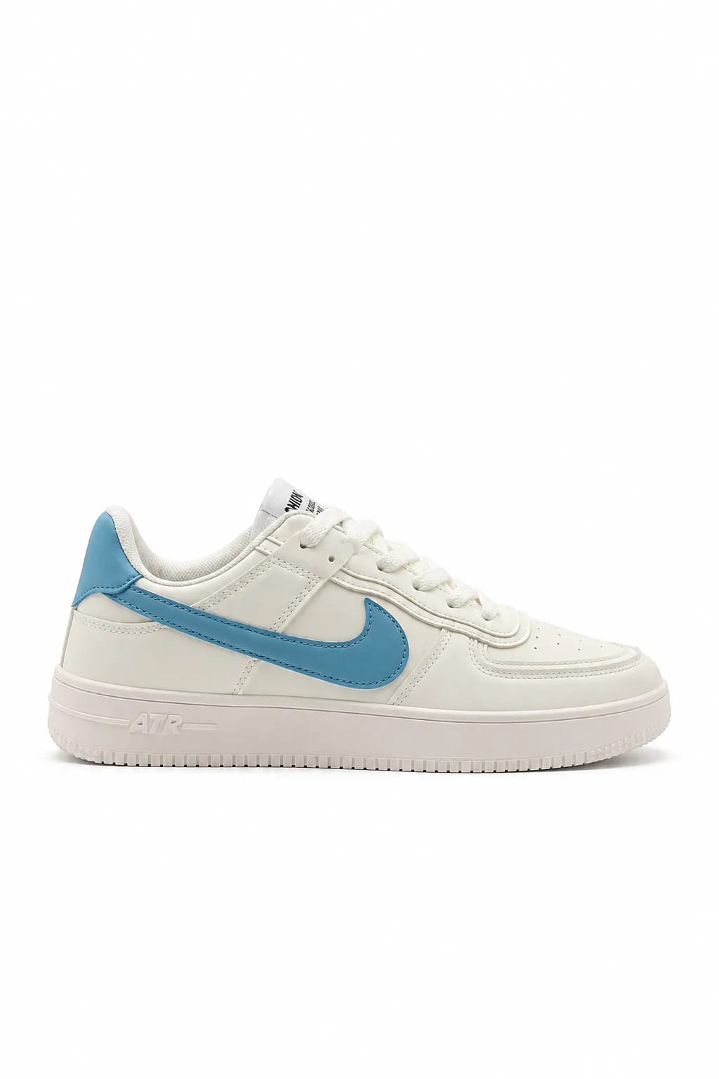 White & Light Blue Air-Style Casual Sneaker