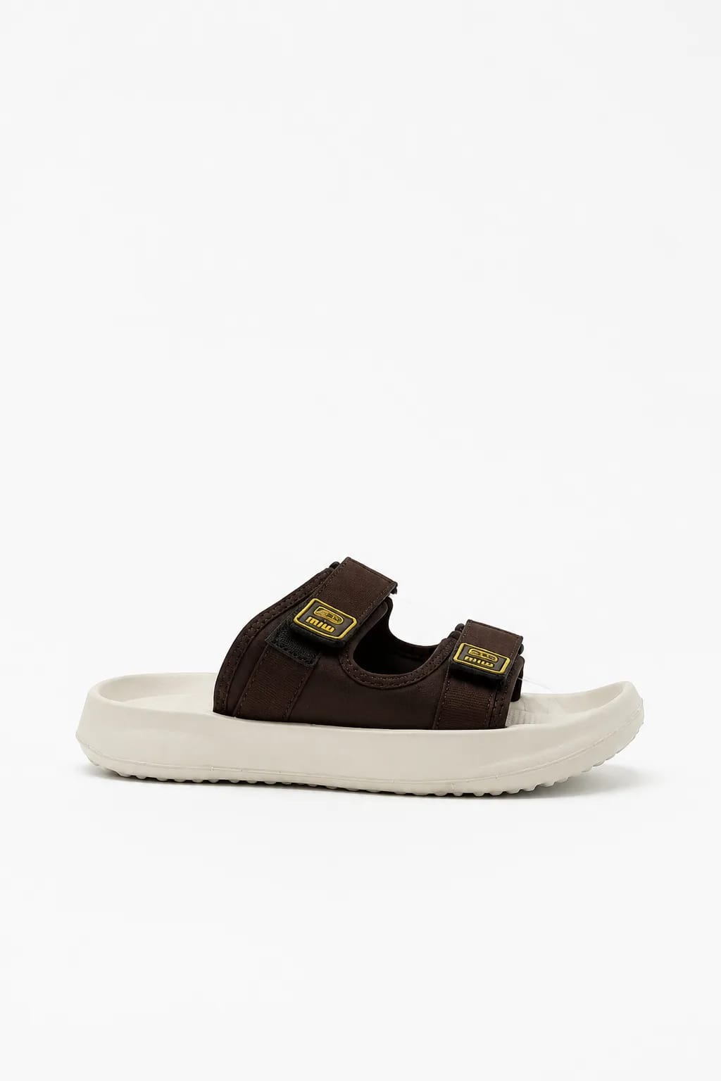 Brown Double-Strap Comfort Sandal
