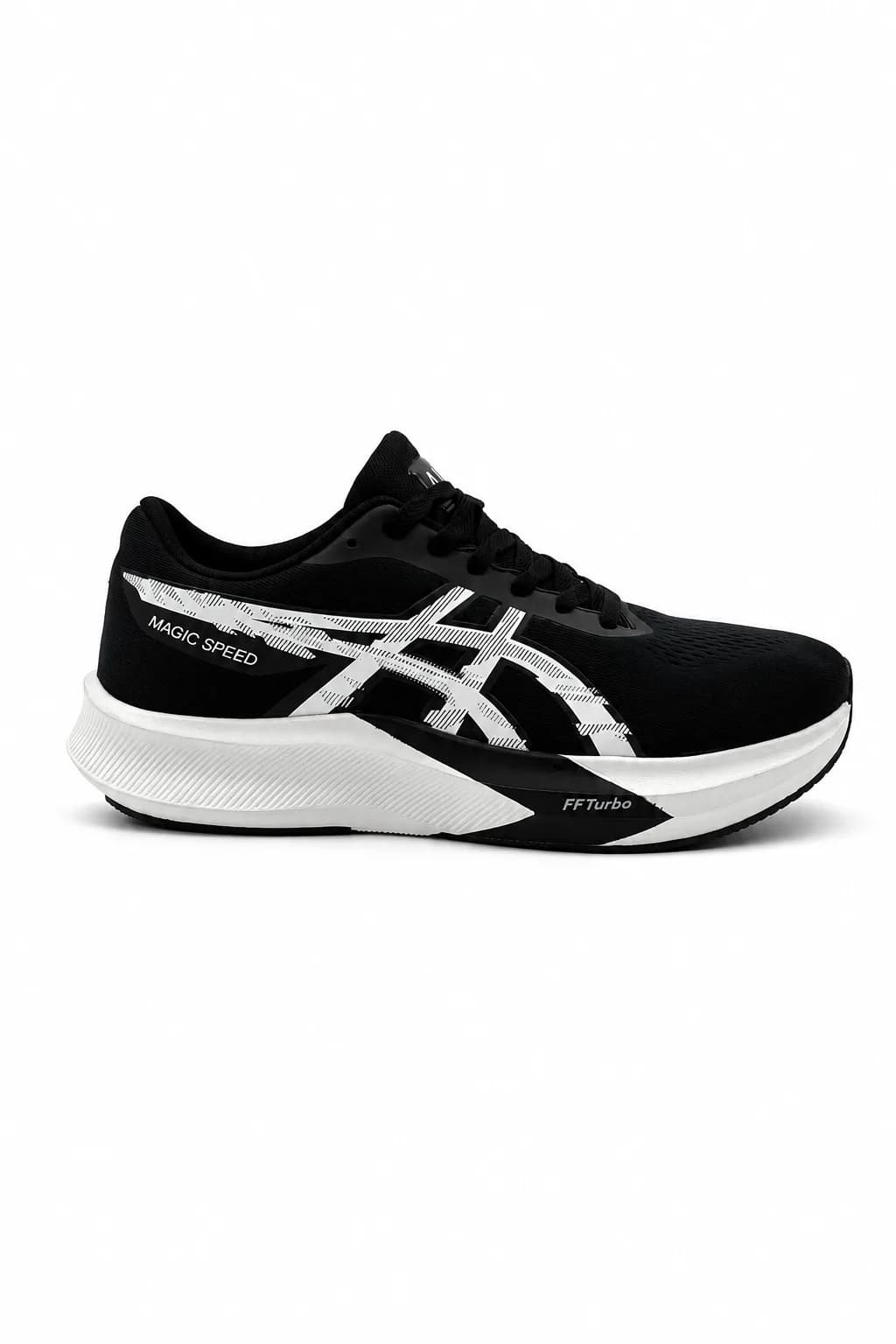 Magic Speed Black-and-White Running Shoe