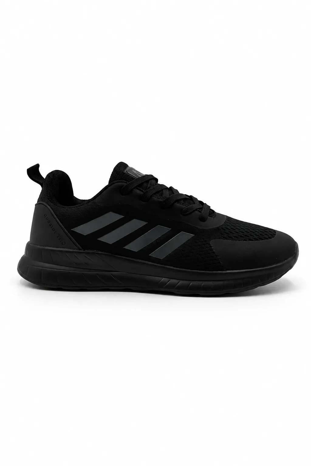 All-Black Mesh Running Shoe