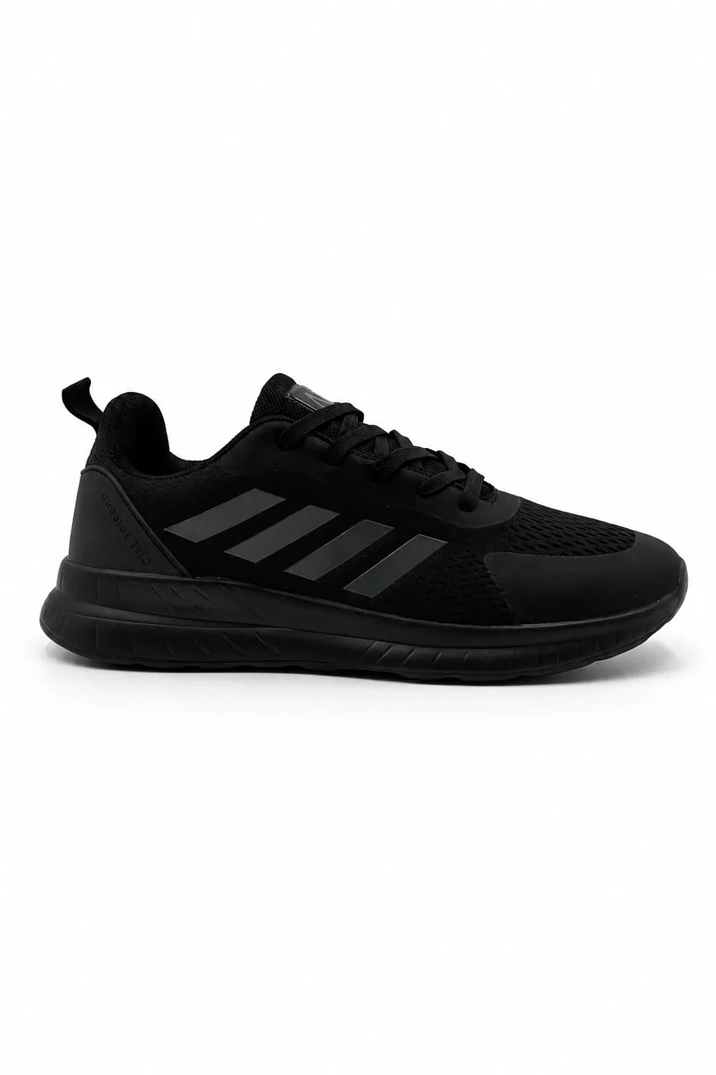 All-Black Mesh Running Shoe