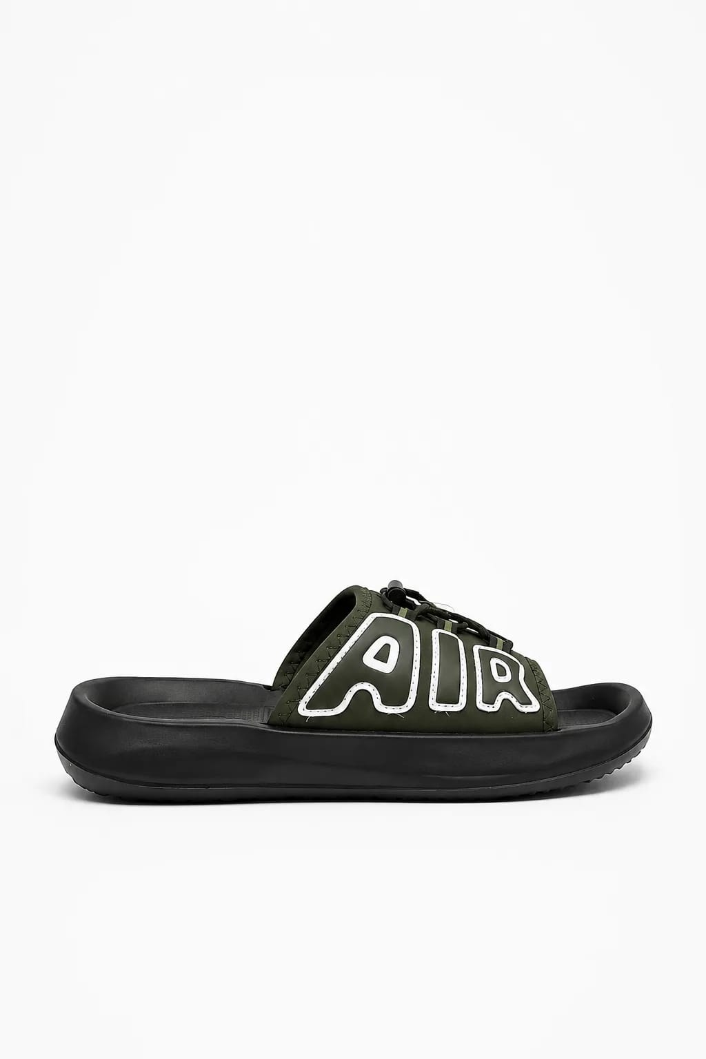 Black AIR Graphic Slide Sandal