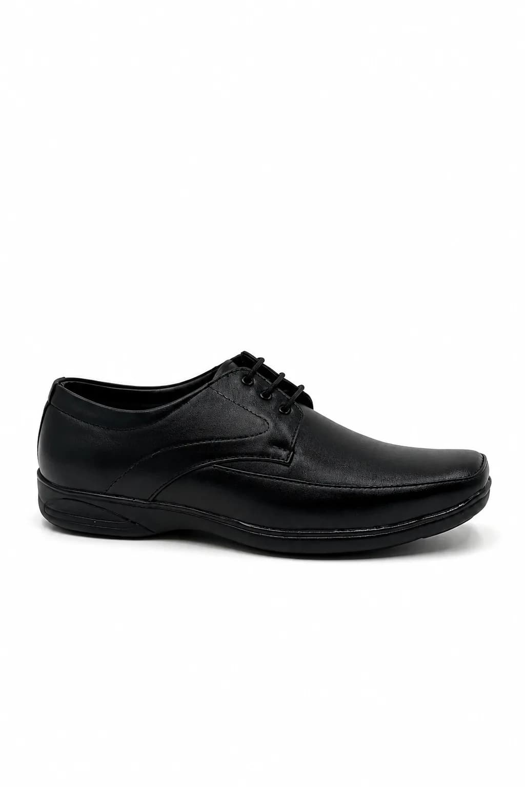 Black Lace-Up Formal Derby Shoe
