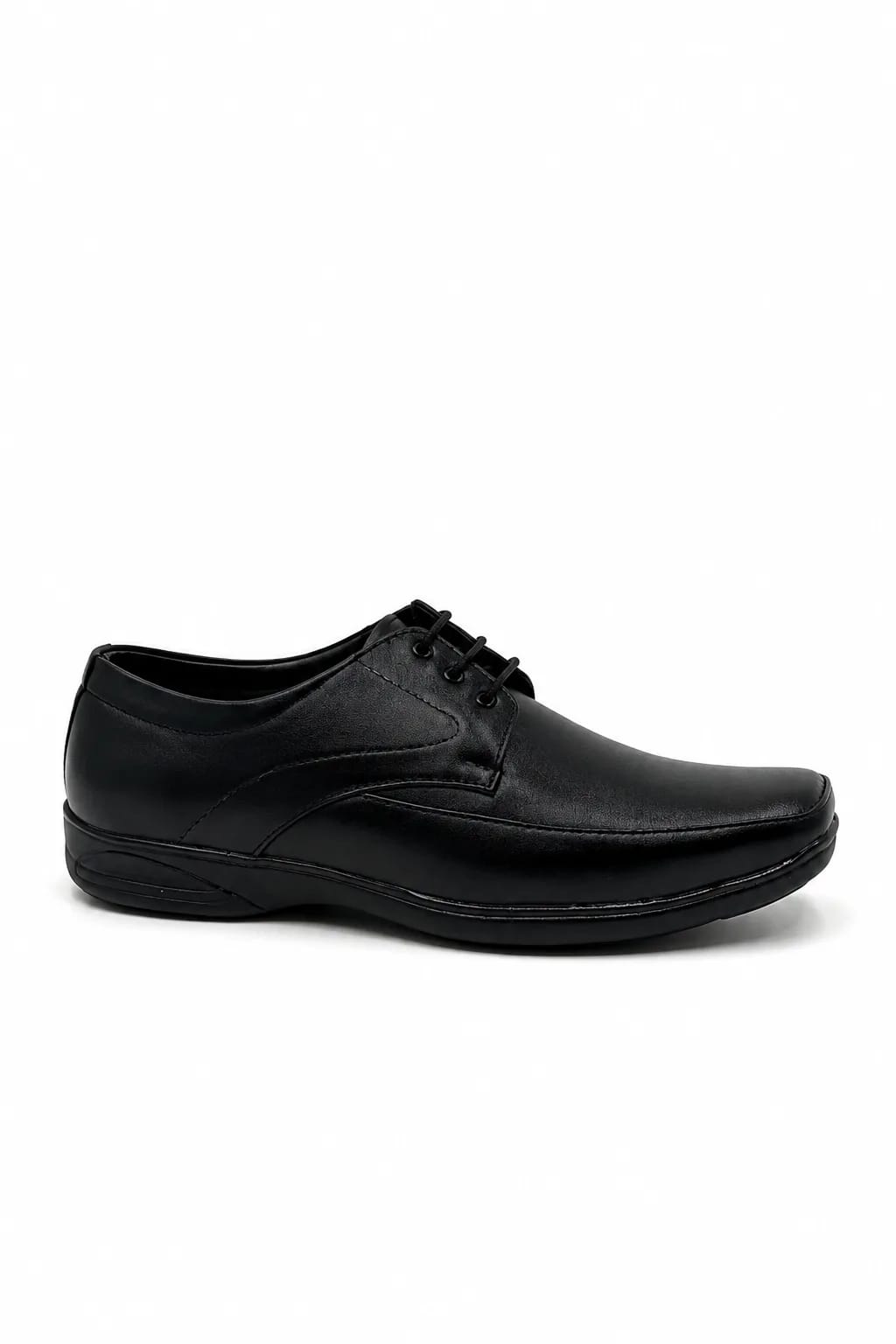 Black Lace-Up Formal Derby Shoe