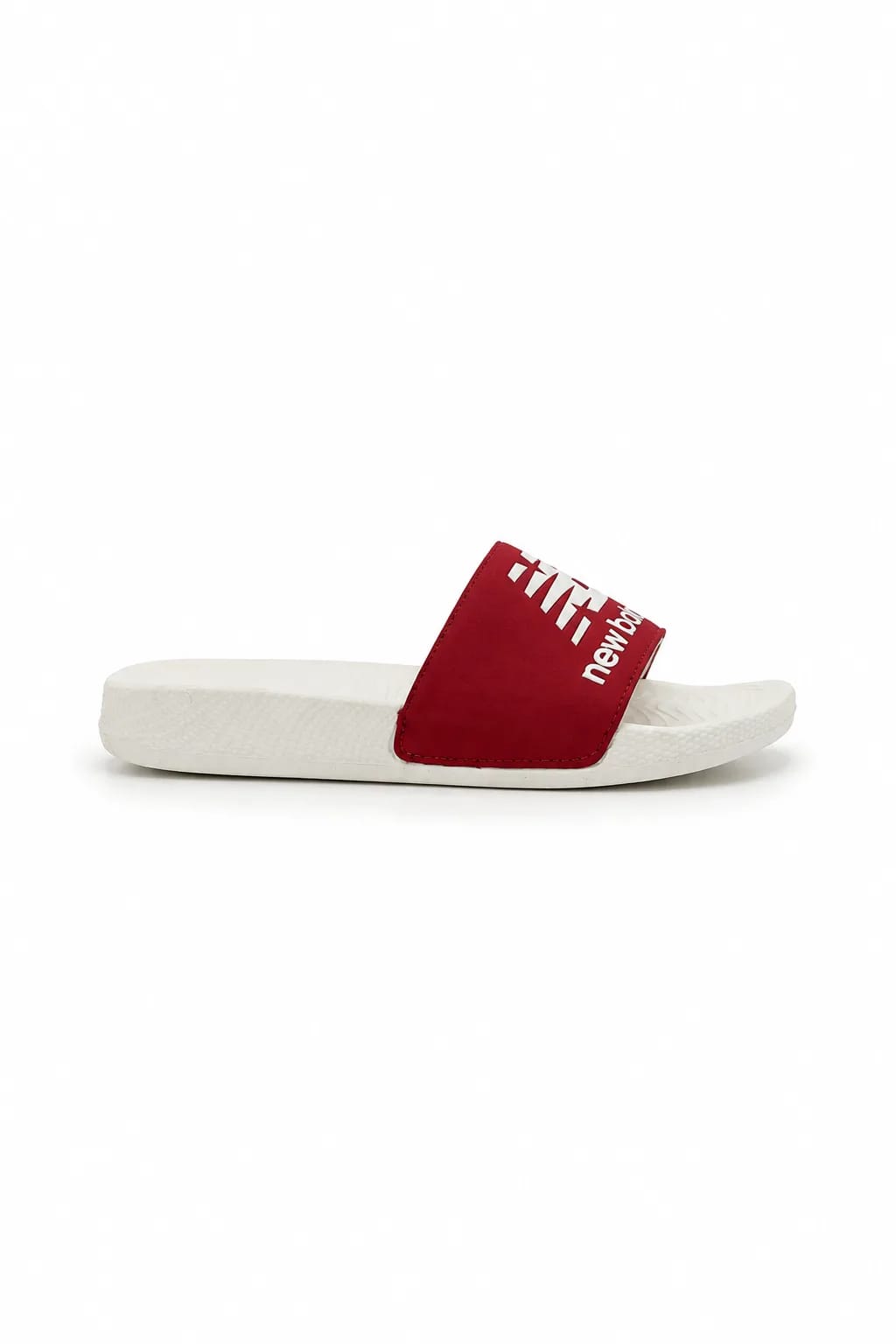 New Balance Red & White Slide Sandal