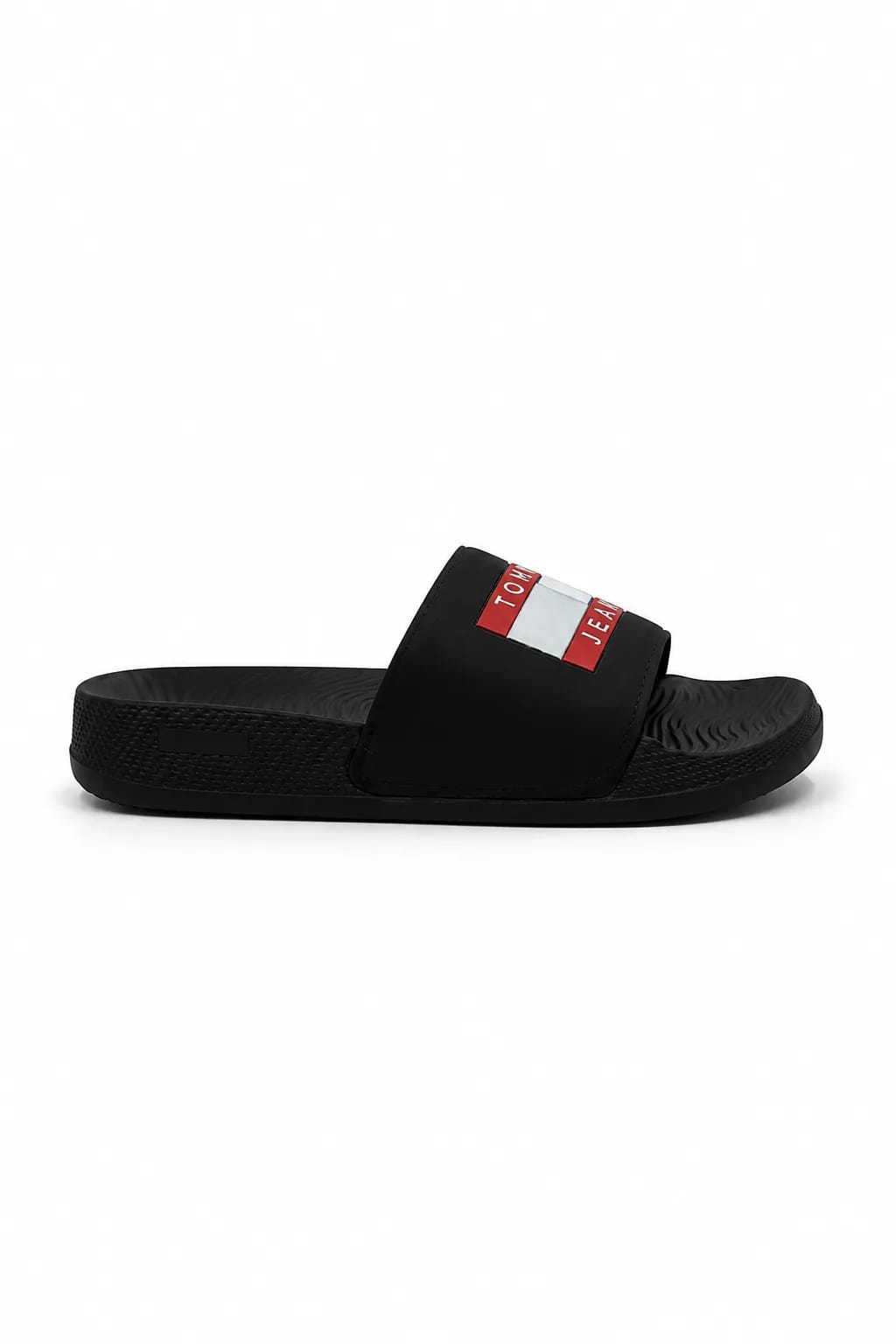 TOMMY JEANS Black Logo Slide Sandal