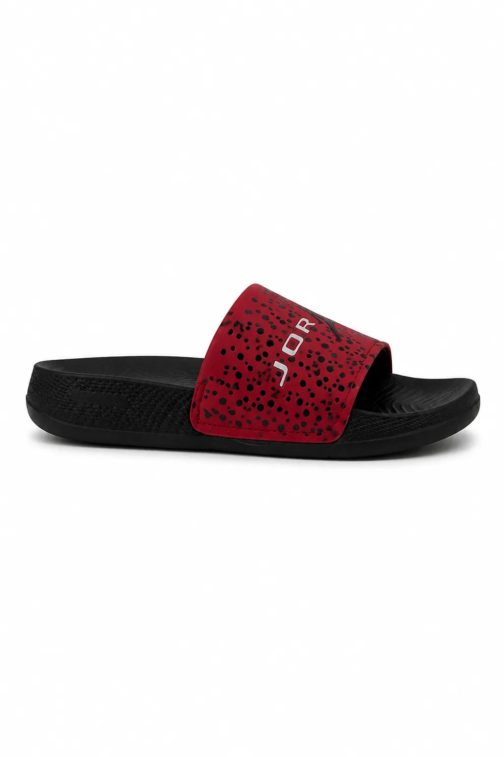 Red & Black Printed Slide Sandal