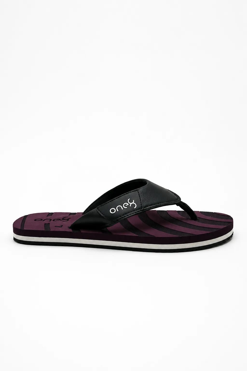 ONE8 Maroon and Black Flip-Flops