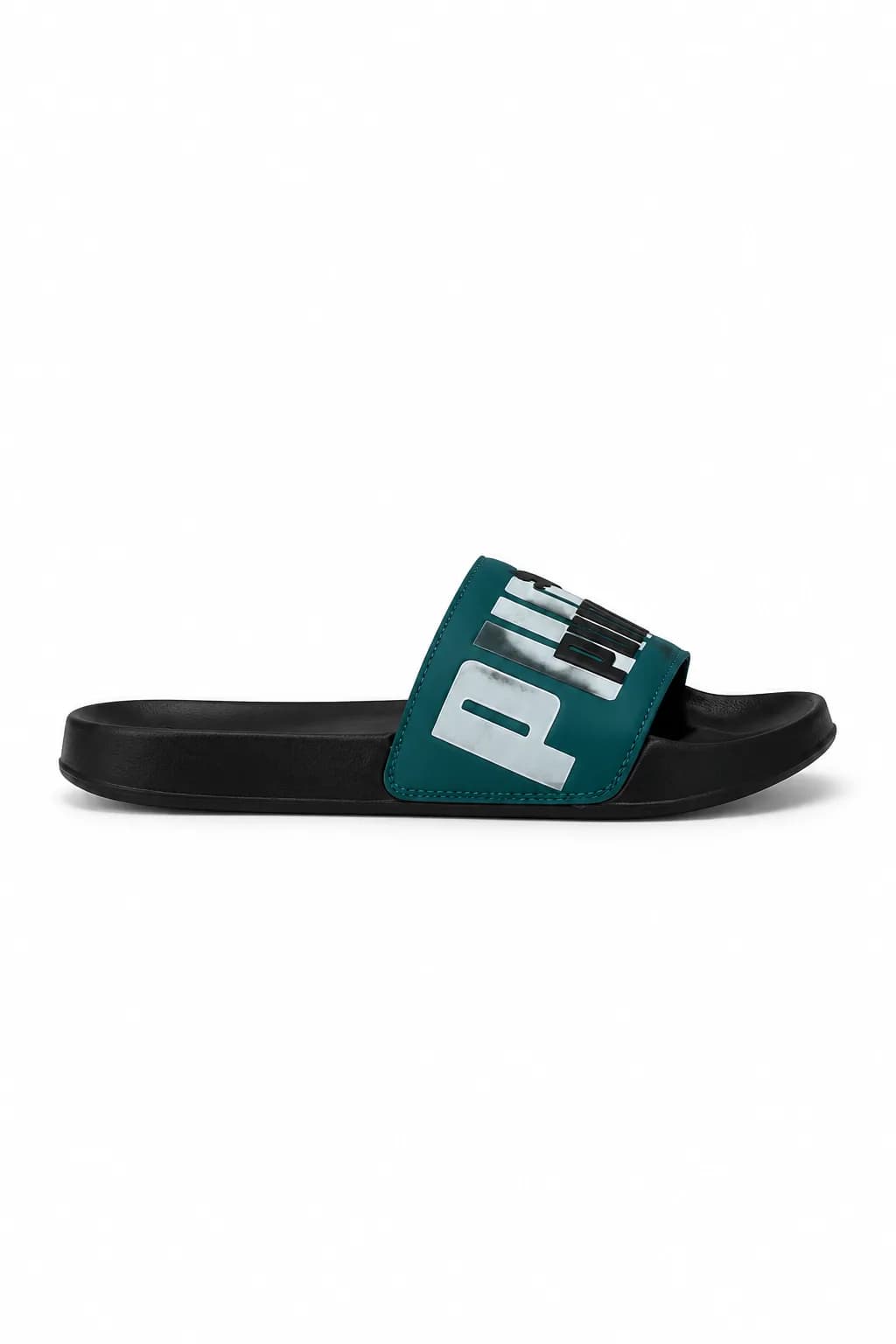 PUMA Teal Logo Slide Sandal