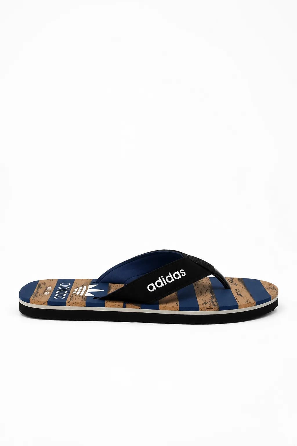 Adidas Navy Striped Flip-Flop