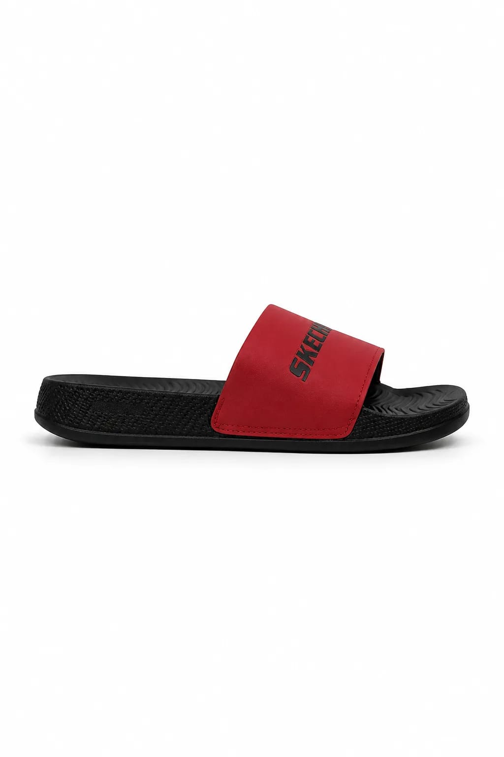 Skechers Red & Black Slide Sandal
