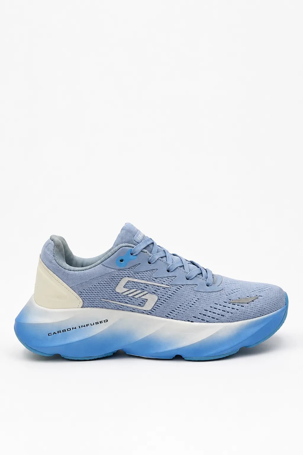 Powder Blue Gradient-Sole Running Shoe