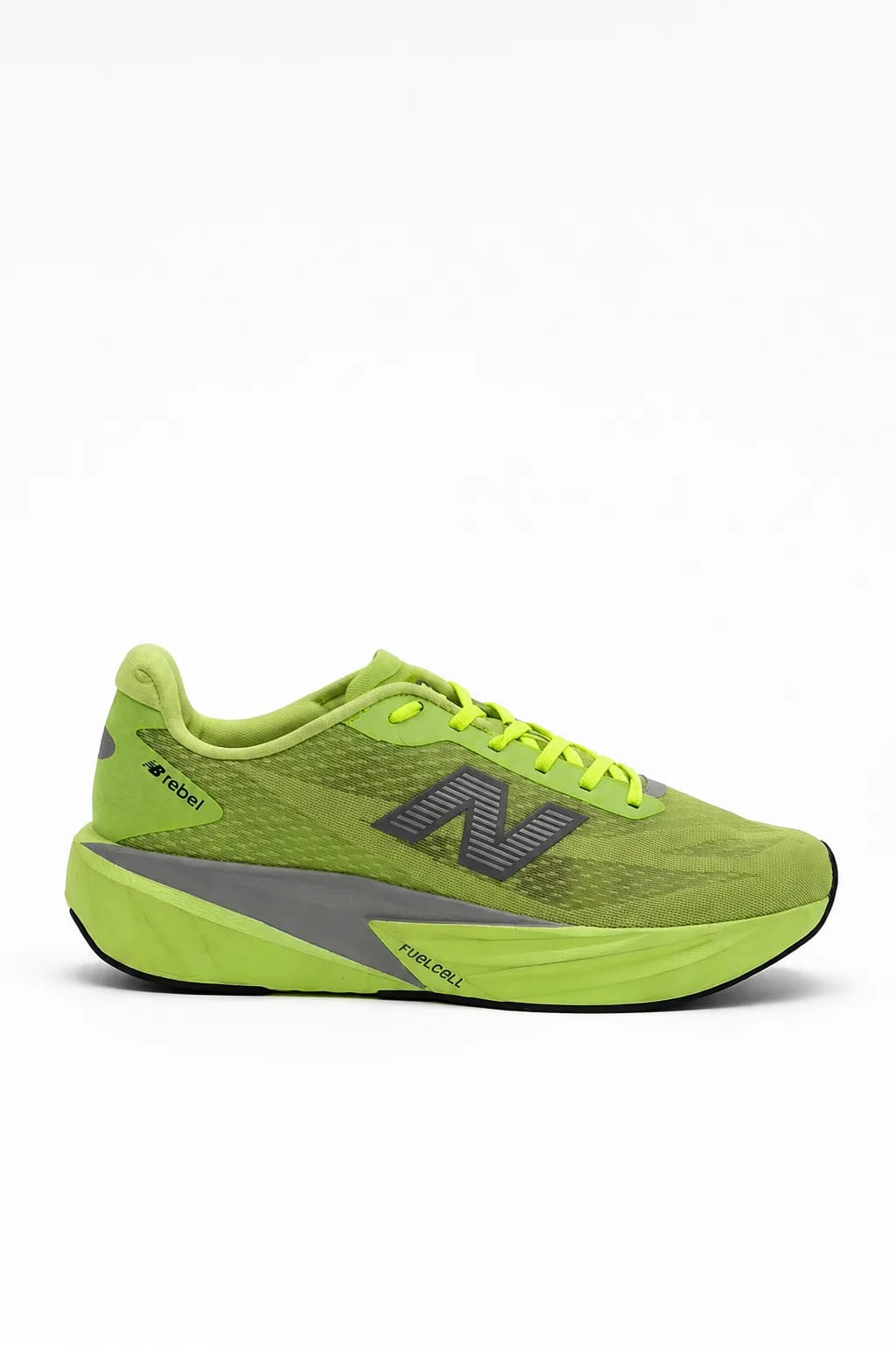 Lime Green Contrast-Detail Running Shoe