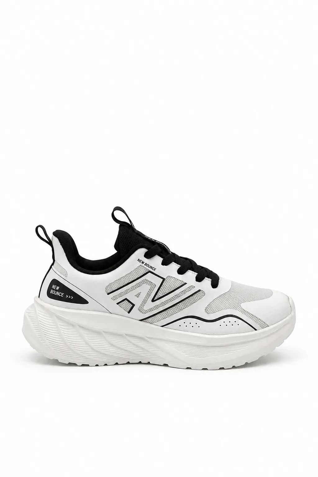 White Platform Sports Sneaker