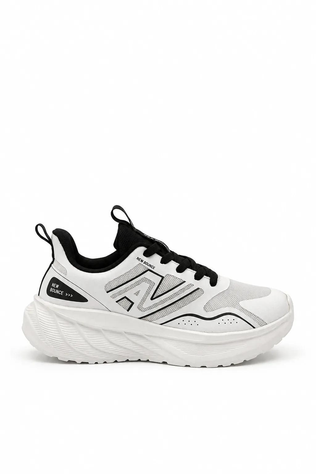 White Platform Sports Sneaker