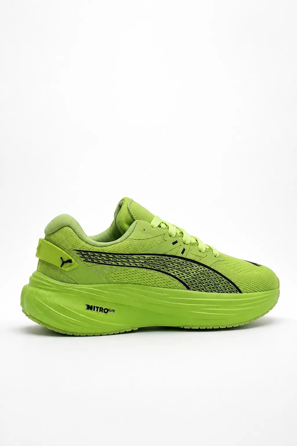 Lime Green Platform Running Shoe