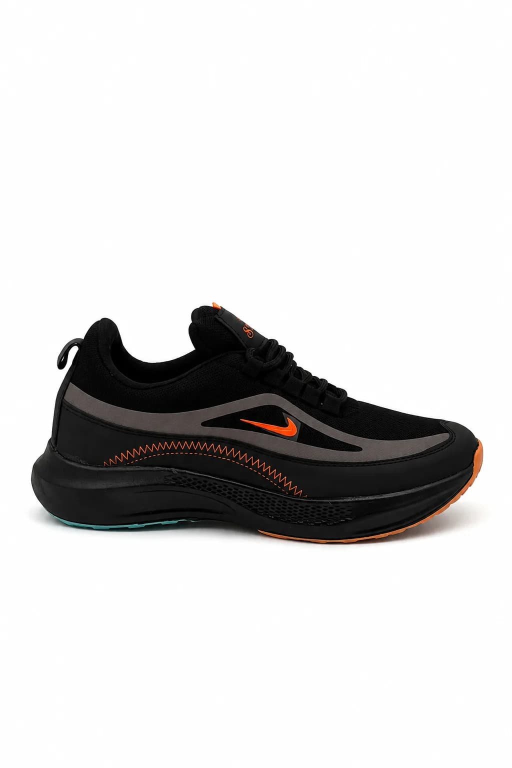 Black & Orange Sport Running Shoe