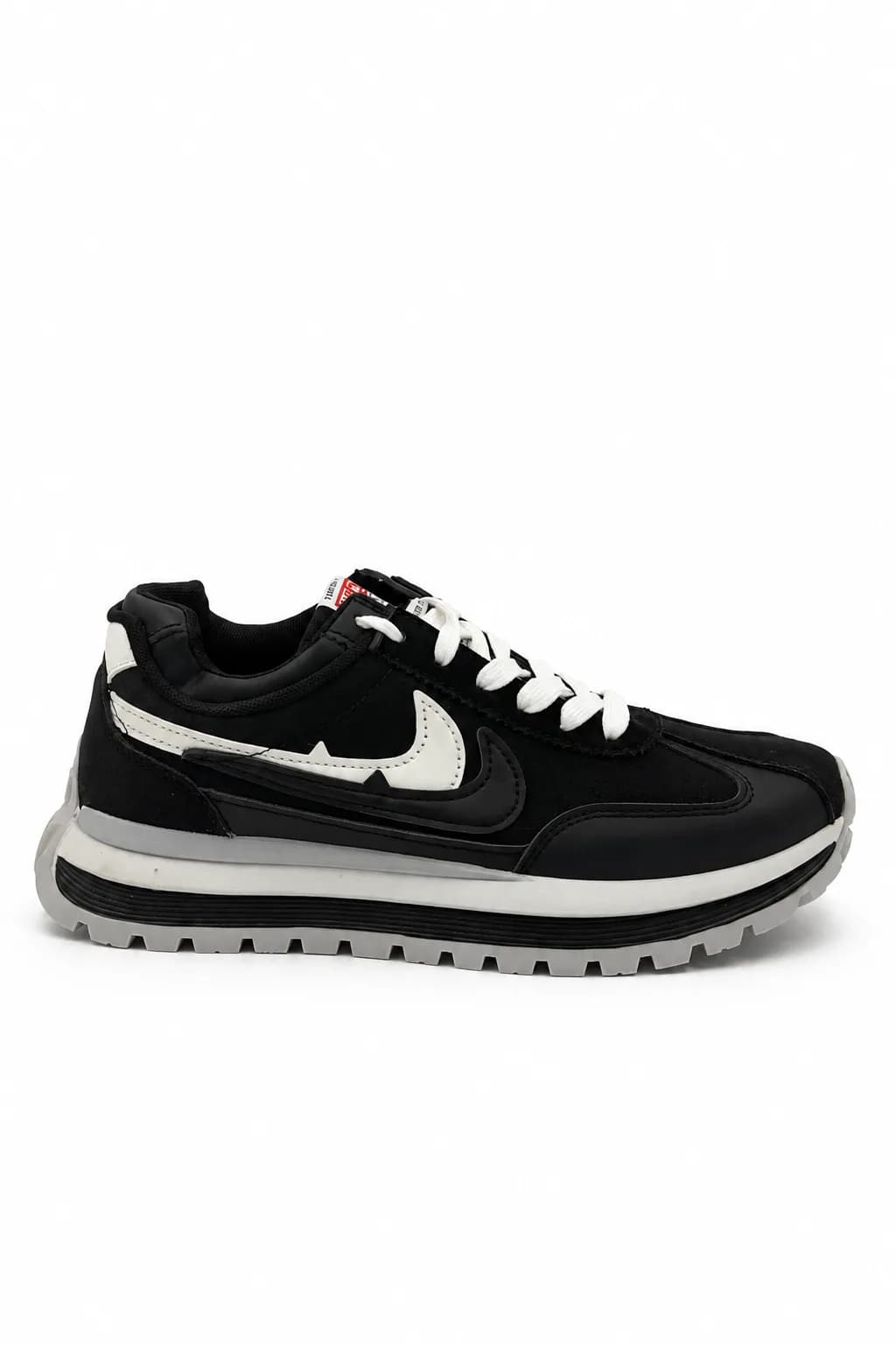 Black & White Layered Sport SneakerBlack & White Layered Sport Sneaker